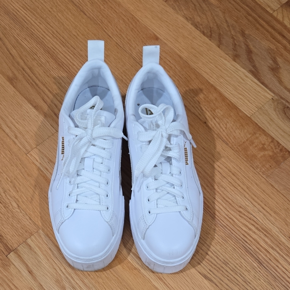 Puma Mayze Classic White Sneakers - Originally $95